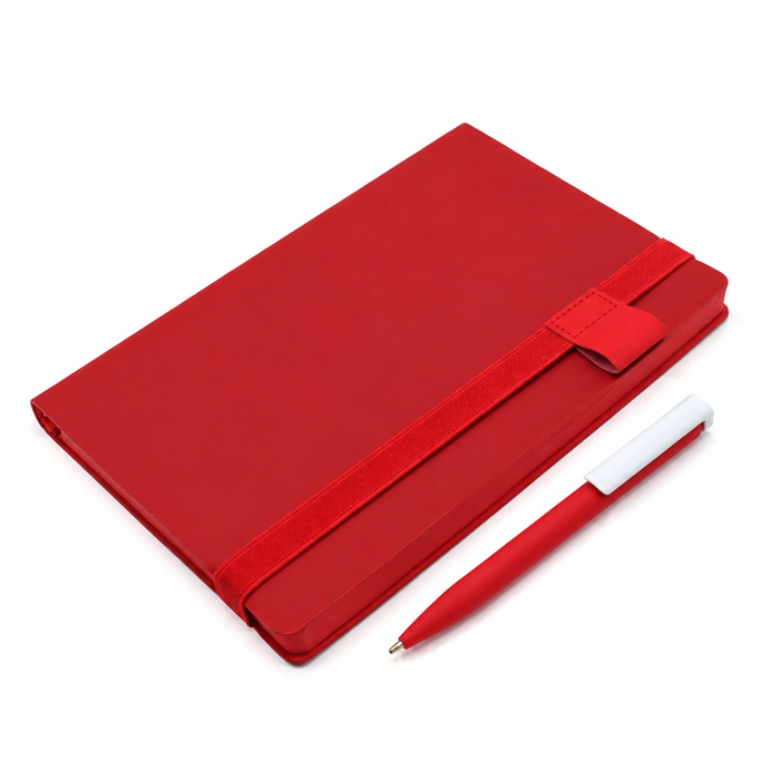 Подарочный набор Flow & Write, красный для нанесения логотипа