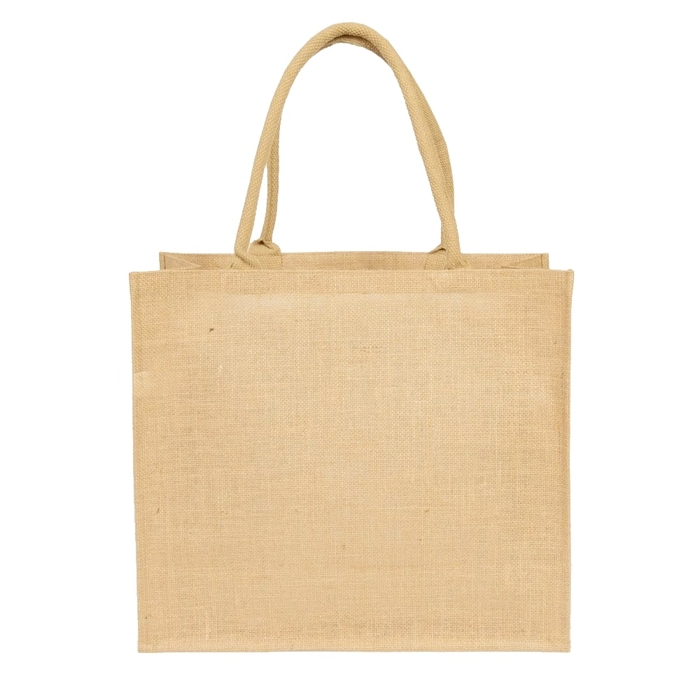 Сумка из джута Caravan Jute, бежевая для нанесения логотипа