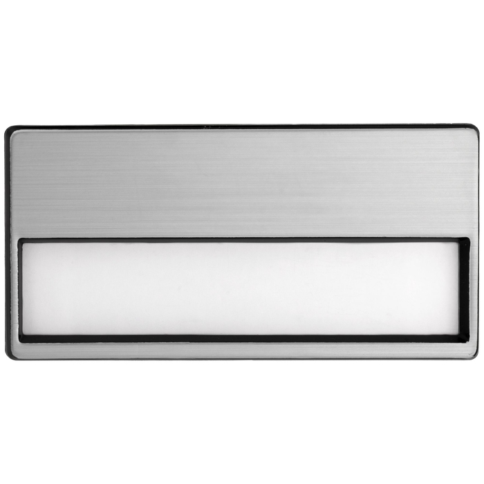 Бейдж Me Silver  для нанесения логотипа