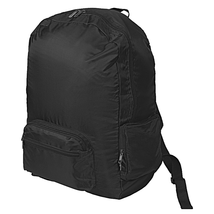 Рюкзак складной Comfort Travel Portable, чёрный для нанесения логотипа