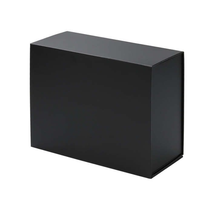 Складная коробка FlipTop 2 (27×22×9,5 см), черный для нанесения логотипа