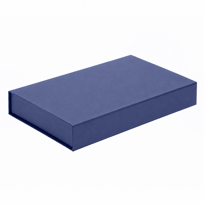 Складная коробка FlipTop (24х35х4 см), синий для нанесения логотипа