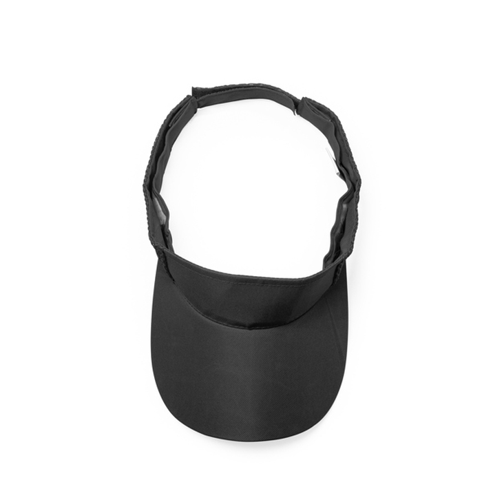 Козырек из мягкой микрофибры WIZER, Черный для нанесения логотипа