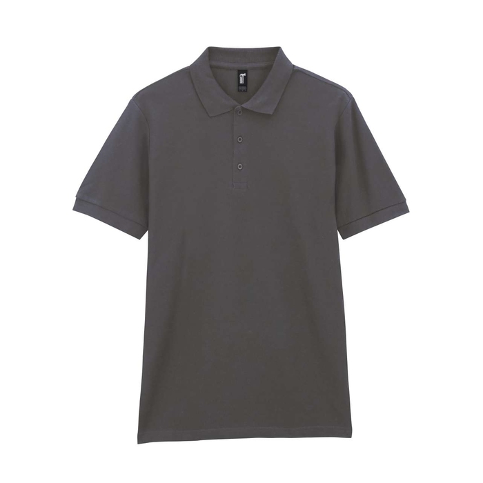 Футболка поло PREMIUM COTTON ADULT DOUBLE PIQUE, ГРАФИТОВЫЙ S для нанесения логотипа