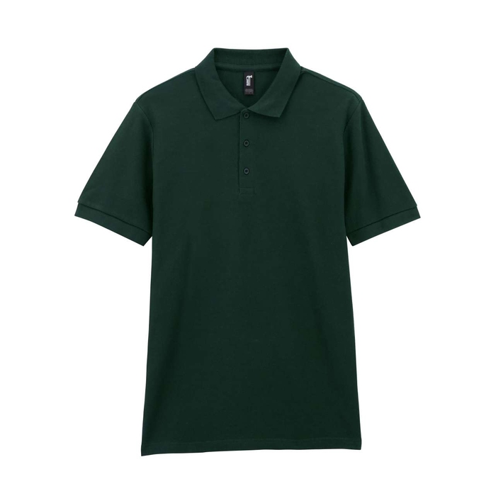 Футболка поло PREMIUM COTTON ADULT DOUBLE PIQUE, ХАКИ S для нанесения логотипа