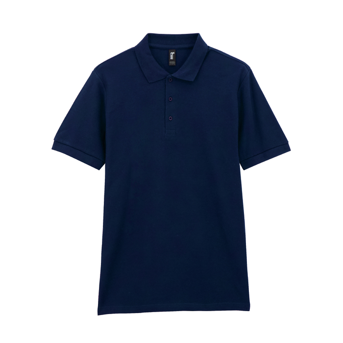 Футболка поло PREMIUM COTTON ADULT DOUBLE PIQUE, МОРСКОЙ СИНИЙ L для нанесения логотипа