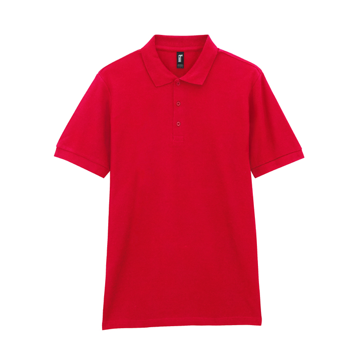 Футболка поло PREMIUM COTTON ADULT DOUBLE PIQUE, КРАСНЫЙ XL для нанесения логотипа