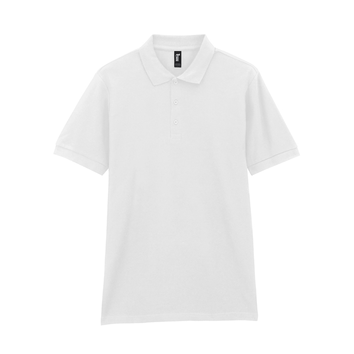 Футболка поло PREMIUM COTTON ADULT DOUBLE PIQUE, БЕЛЫЙ XL для нанесения логотипа