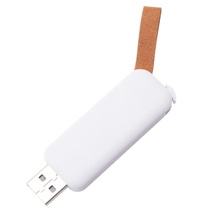 Флеш накопитель Pony, USB 2.0 16GB, пластик, белый для нанесения логотипа