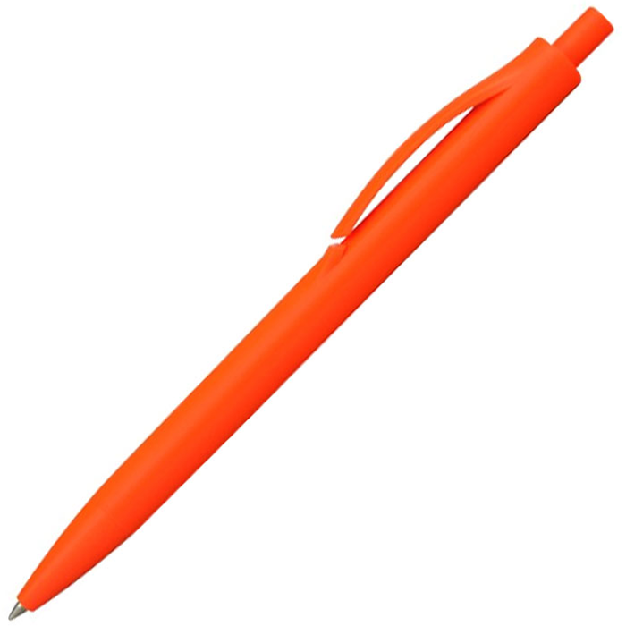 Ручка шариковая IGLA COLOR, пластиковая, оранжевая для нанесения логотипа