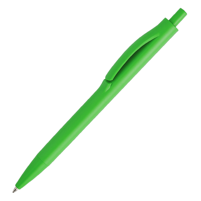 Ручка шариковая IGLA COLOR, пластиковая, салатовая для нанесения логотипа