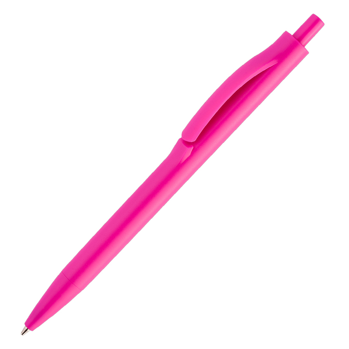 Ручка шариковая IGLA COLOR, пластиковая, розовая для нанесения логотипа
