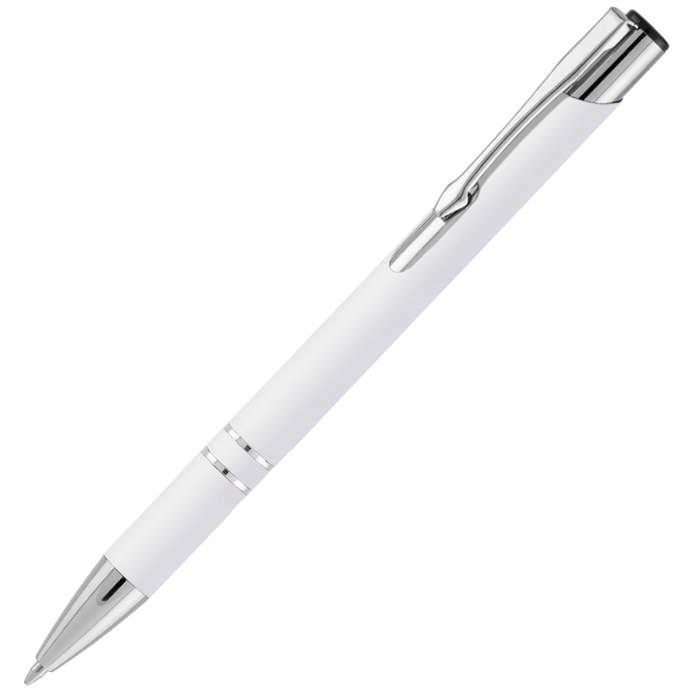 Ручка шариковая Legend Soft Touch Requis , белая для нанесения логотипа