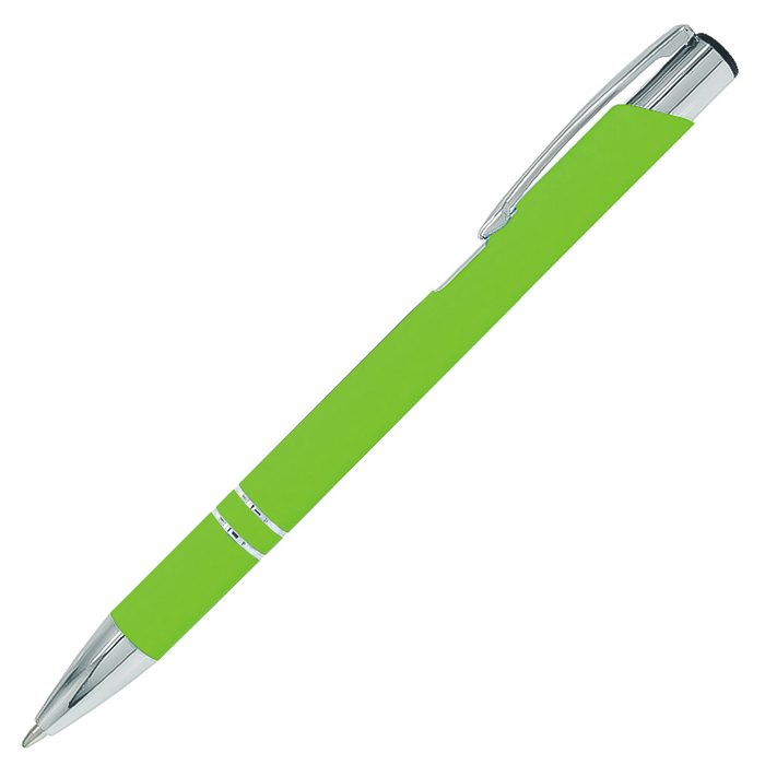 Ручка шариковая Legend Soft Touch Requis, салатовая для нанесения логотипа