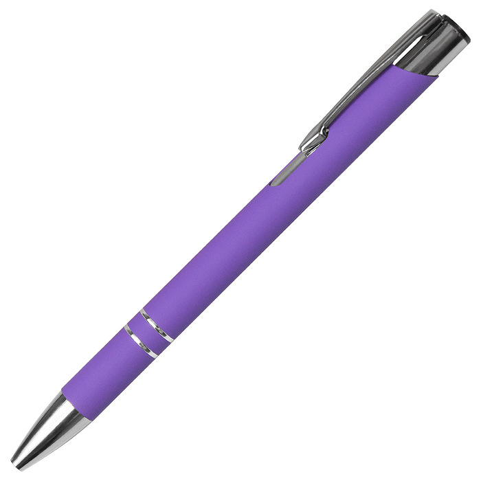 Ручка шариковая Legend Soft Touch Requis, фиолетовая для нанесения логотипа