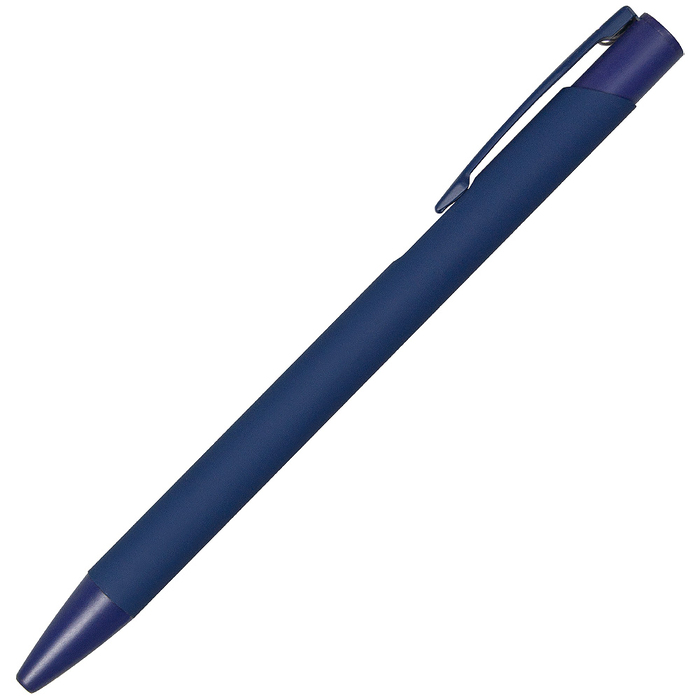 Ручка шариковая Legend Soft Touch Monochrome Requis, темно-синяя для нанесения логотипа