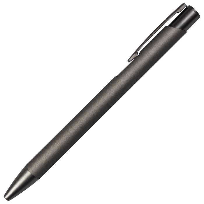 Ручка шариковая Legend Soft Touch Monochrome Requis, темно-серая для нанесения логотипа