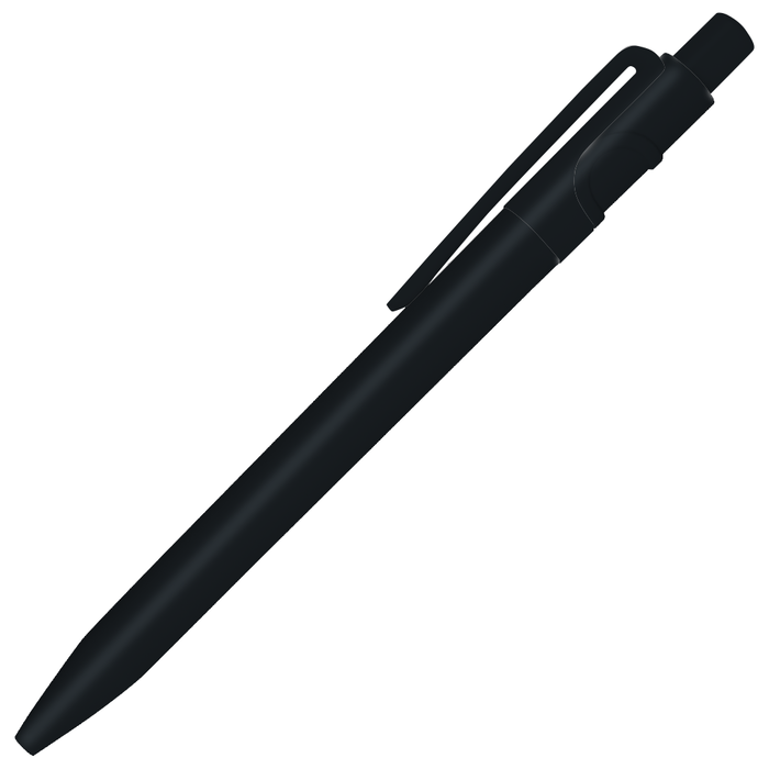 Ручка шариковая пластиковая Ravena Color, черная для нанесения логотипа
