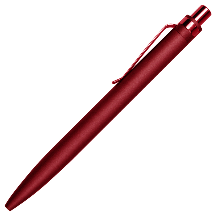 Ручка шариковая Shine Ray Soft touch алюминиевая, бордовая для нанесения логотипа