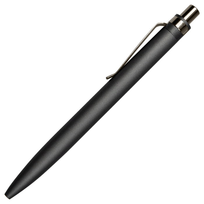 Ручка шариковая Shine Ray Soft touch алюминиевая, серая для нанесения логотипа