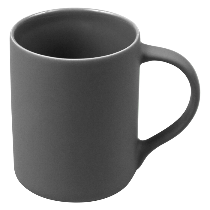 Кружка фарфоровая Casa Grande Magnolia Color Matt, матовая, серо-серая, 350 мл для нанесения логотипа