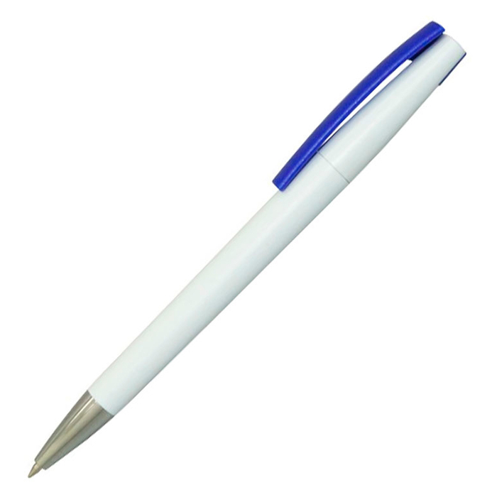 Ручка шариковая, пластиковая, белая/голубой, Z-PEN для нанесения логотипа