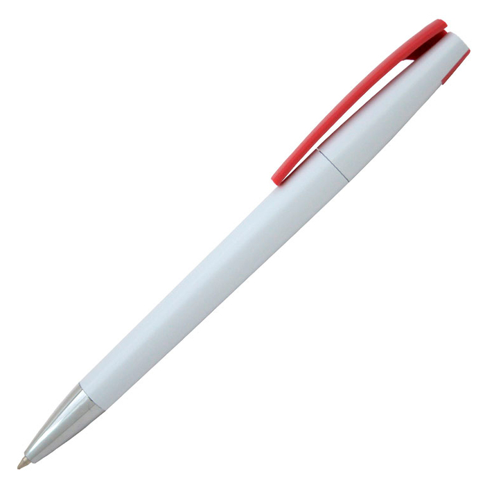 Ручка шариковая, пластиковая, белая/красная, Z-PEN для нанесения логотипа