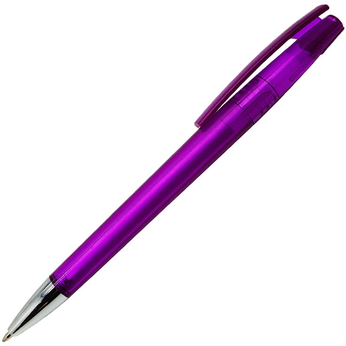 Ручка шариковая, пластиковая, фрост, фиолетовая/серебристая, Z-PEN для нанесения логотипа