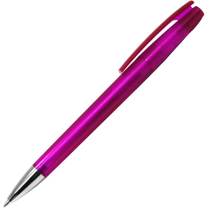 Ручка шариковая, пластиковая, фрост, розовая/серебристая, Z-PEN для нанесения логотипа
