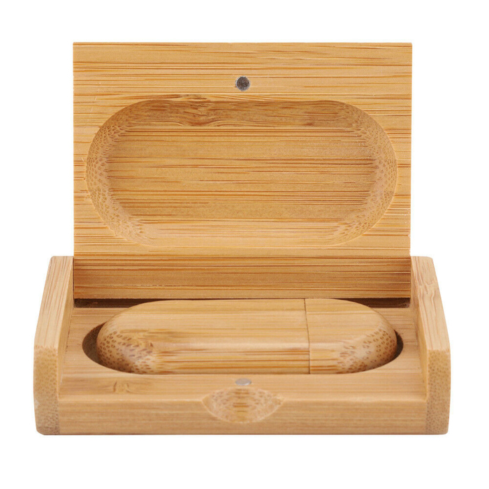 Флеш накопитель USB 2.0 Maple BOX в футляре, клен, дерево/дерево, 32 Gb для нанесения логотипа