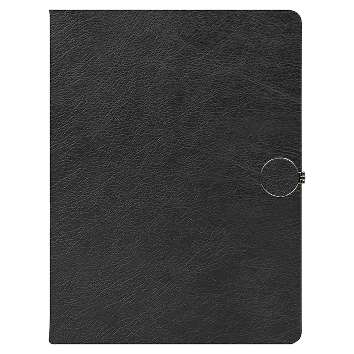 Ежедневник Alfa Omega Mocca Business Edition B5, в твердой обложке, с магнитной застежкой, черный, в подарочной коробке для нанесения логотипа