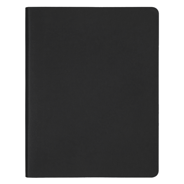 Еженедельник Urban Soft Touch Latte  A4, черный, недатированный, в полугибкой обложке для нанесения логотипа