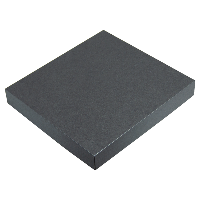 Коробка подарочная, антрацит, Solution Superior, размер 24*21,2*4 см, под ежедневник в суперобложке для нанесения логотипа