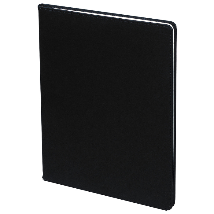 Еженедельник Classic Soft A4, черный, недатированный, в твердой обложке для нанесения логотипа