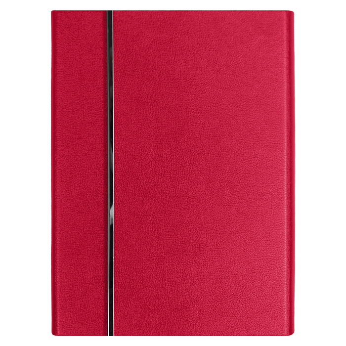 Ежедневник Alfa Bird Petrus A5, красный с неокрашенным срезом, недатированный, в твердой обложке с металлическим элементом для нанесения логотипа