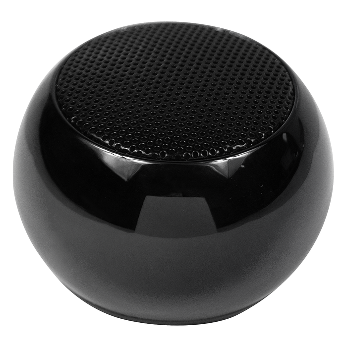 Колонка беспроводная  MyTone Mini Sound, черная металлик для нанесения логотипа