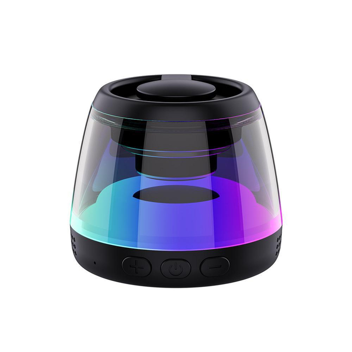 Колонка беспроводная MyTone Light  Magnet Sound, со светомузыкой, черная для нанесения логотипа
