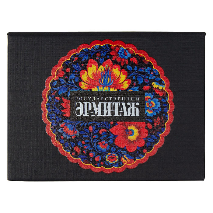 Набор цветных бумажных стикеров  Stick and Fun Print Sample "Эрмитаж" в твердом переплете, 50 листов в блоке,  размер 8*10,5*1 см, черный для нанесения логотипа