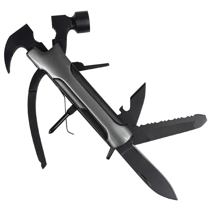 Мультитул Tools Hummer, черный,  в подарочной коробке для нанесения логотипа