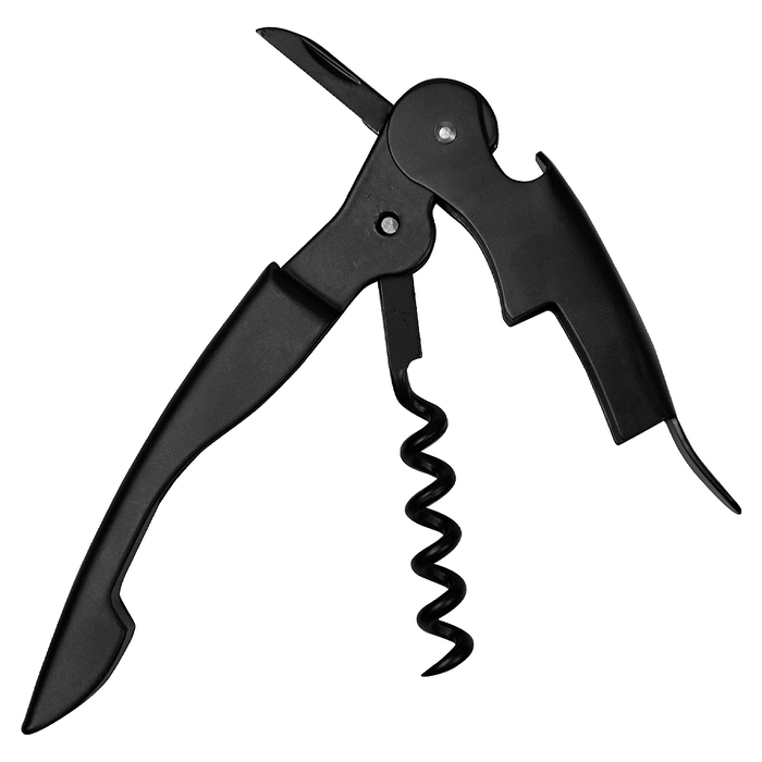 Нож сомелье Tools Merlot, черный для нанесения логотипа