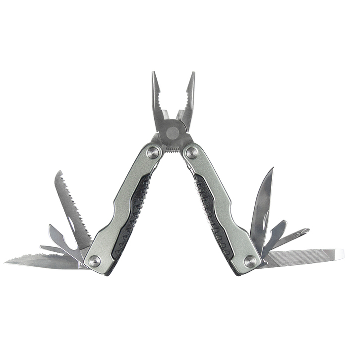 Мультитул Tools Hann (мультиинструмент) 11 в 1 в подарочной коробке, темно-серый для нанесения логотипа