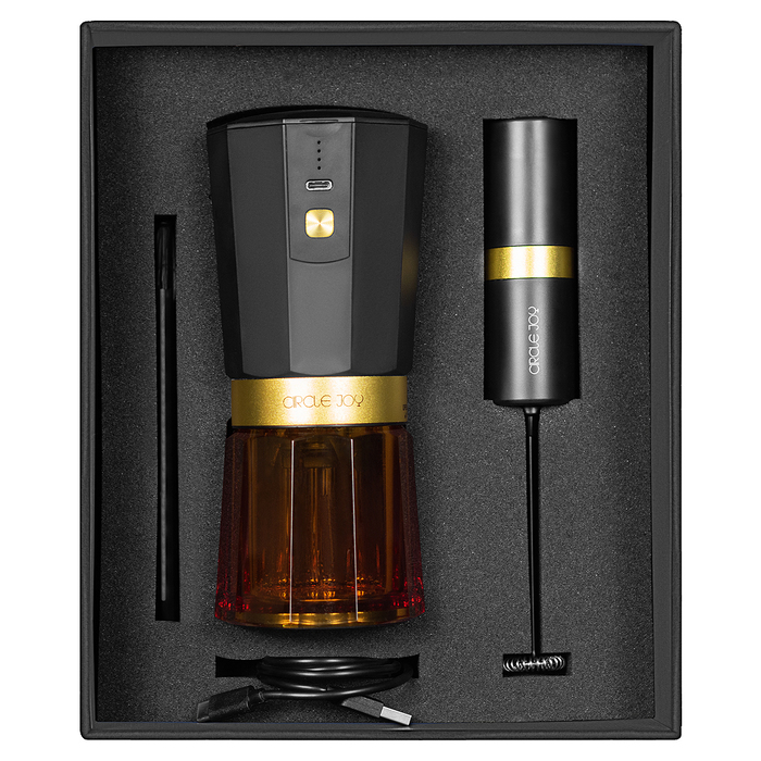 Набор подарочный Solution Prestige Duo (кофемолка, вспениватель для молока) для нанесения логотипа