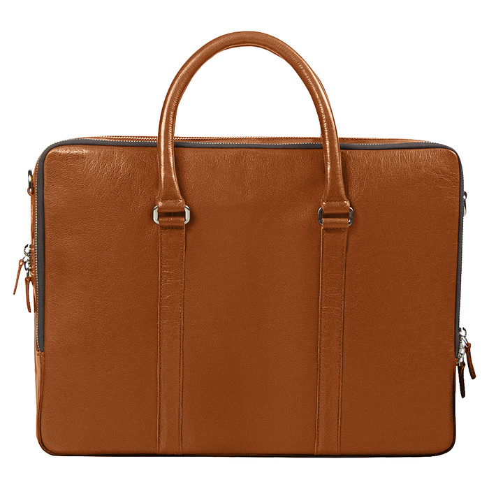 Портфель для ноутбука Vancouver Buffalino Leather из натуральной кожи, коричневый для нанесения логотипа