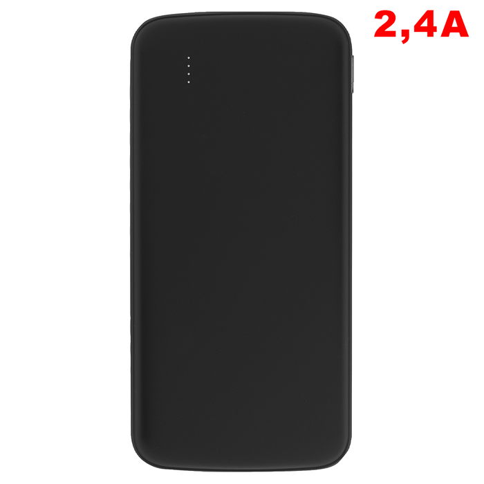 Внешний аккумулятор «Universal», 10 000 mAH, 5V 2.4 A ,черный для нанесения логотипа