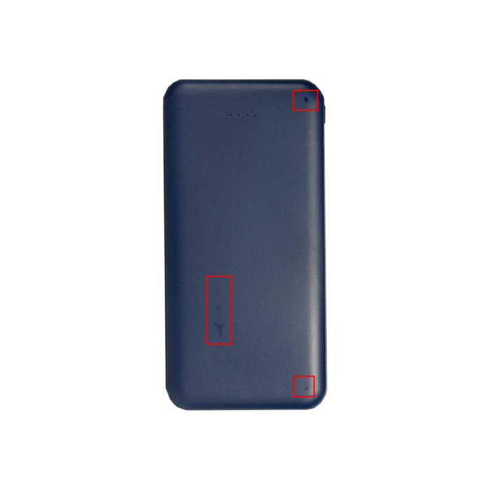 Внешний аккумулятор (powerbank) «Amper», 10 000 mAH, 5V 2.0 A, темно-синий для нанесения логотипа