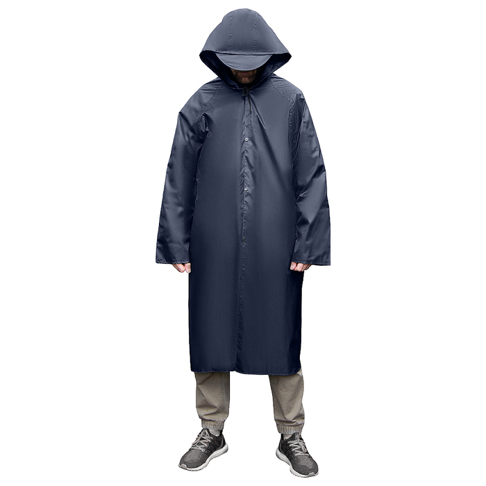 Дождевик Oxford, унисекс, материал полиэстер с пропиткой, размер XL-XXL, темно-синий для нанесения логотипа