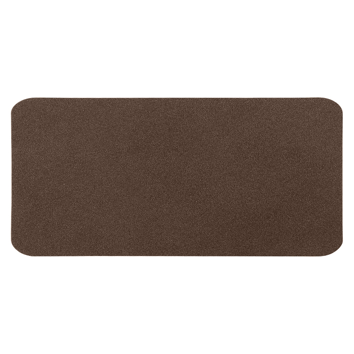 Шеврон Rectangle NUBA размер 60*30 мм, коричневый, со скругленными углами для нанесения логотипа