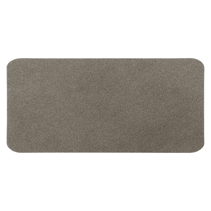 Шеврон Rectangle NUBA размер 60*30 мм, светло-серый, со скругленными углами для нанесения логотипа