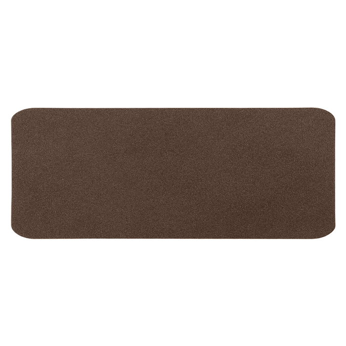 Шеврон Rectangle NUBA размер 50*20 мм, коричневый, со скругленными углами для нанесения логотипа
