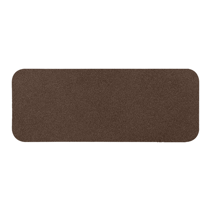 Шеврон Rectangle NUBA размер 75*29 мм, коричневый, со скругленными углами для нанесения логотипа